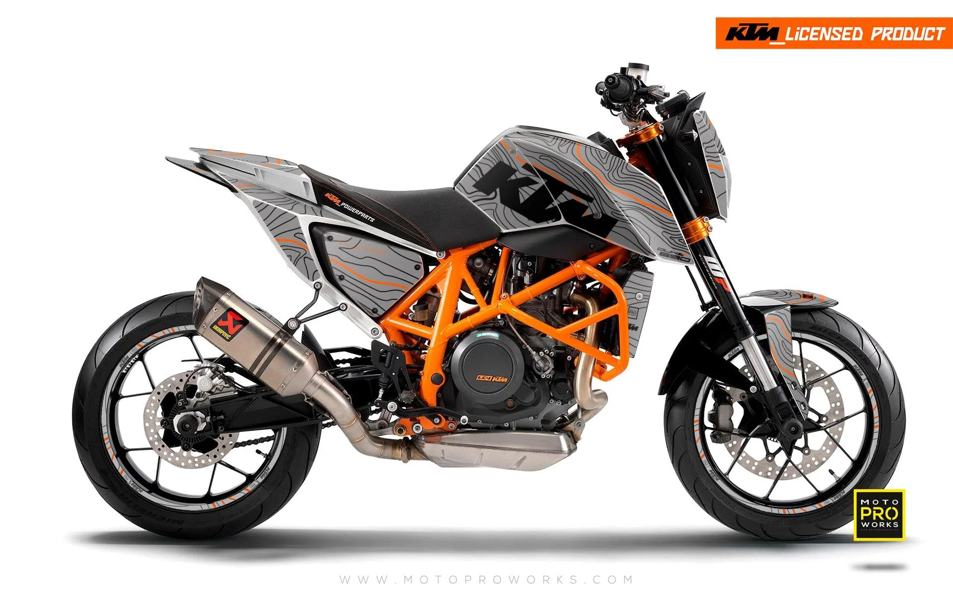 690 DUKE Grey/Orange